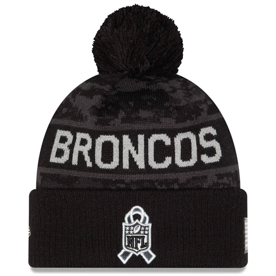 Gorro Beanie Denver Broncos Salute to Service 2026 New Era Negro