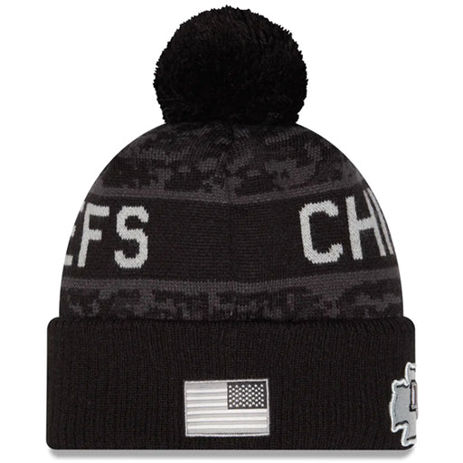 Gorro Beanie Kansas City Chiefs Salute to Service 2026 New Era Negro