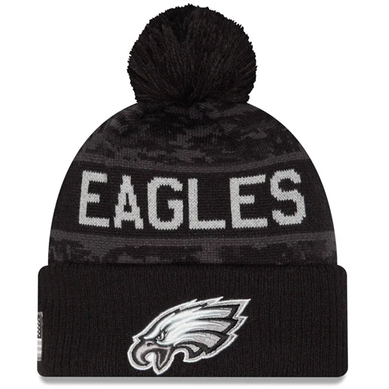 Gorro Beanie Philadelphia Eagles Salute to Service 2026 New Era Negro