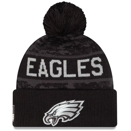 Gorro Beanie Philadelphia Eagles Salute to Service 2026 New Era Negro