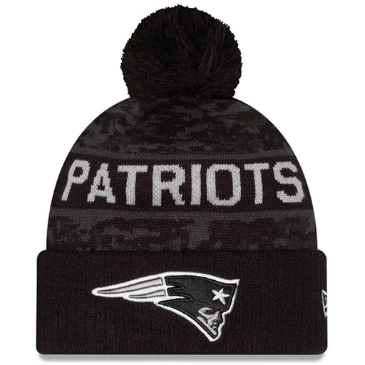 Gorro Beanie New England Patriots Salute to Service 2026 New Era Negro