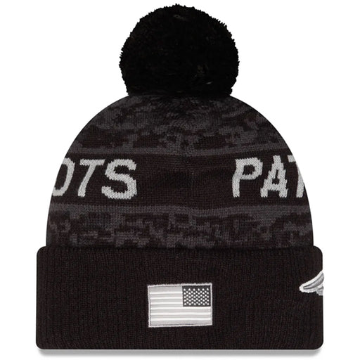 Gorro Beanie New England Patriots Salute to Service 2026 New Era Negro