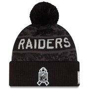 Gorro Beanie Las Vegas Raiders Salute to Service 2026 New Era Negro