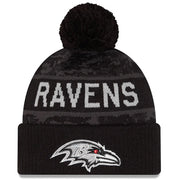 Gorro Beanie Baltimore Ravens Salute to Service 2026 New Era Negro