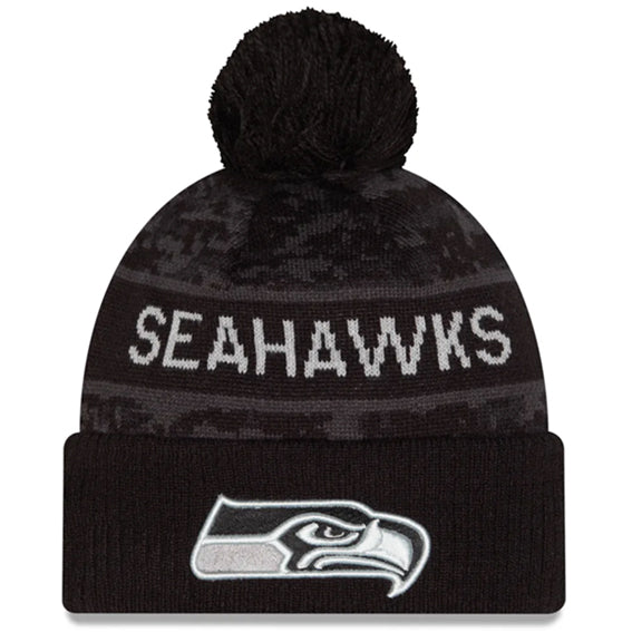 Gorro Beanie Seattle Seahawks Salute to Service 2026 New Era Negro