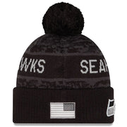Gorro Beanie Seattle Seahawks Salute to Service 2026 New Era Negro
