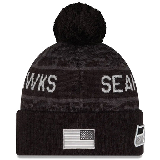 Gorro Beanie Seattle Seahawks Salute to Service 2026 New Era Negro