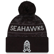 Gorro Beanie Seattle Seahawks Salute to Service 2026 New Era Negro