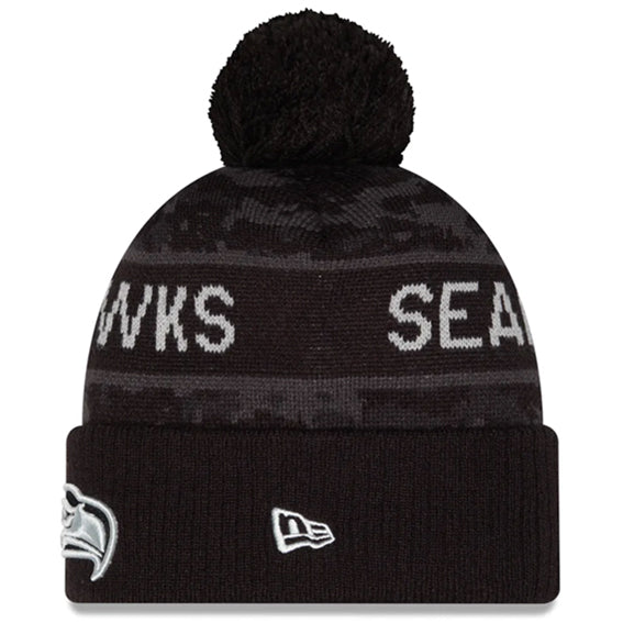 Gorro Beanie Seattle Seahawks Salute to Service 2026 New Era Negro