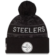 Gorro Beanie Pittsburgh Steelers Salute to Service 2026 New Era Negro