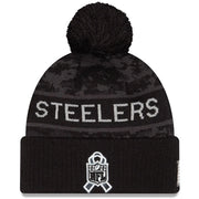 Gorro Beanie Pittsburgh Steelers Salute to Service 2026 New Era Negro