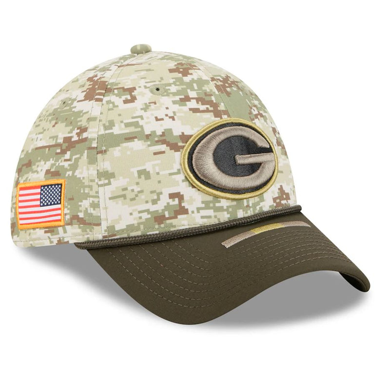 Gorra 39THIRTY Green Bay Packers Salute to Service 2025 New Era Camuflaje