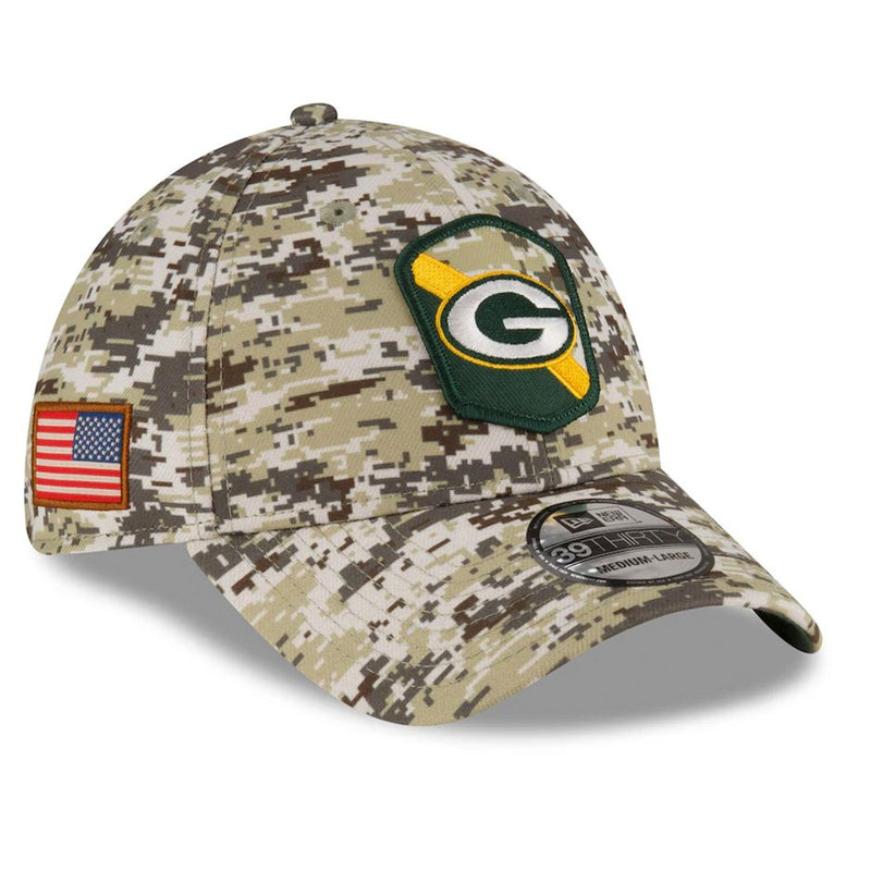 Gorra 39THIRTY Green Bay Packers Salute to Service 2023 New Era Camuflaje