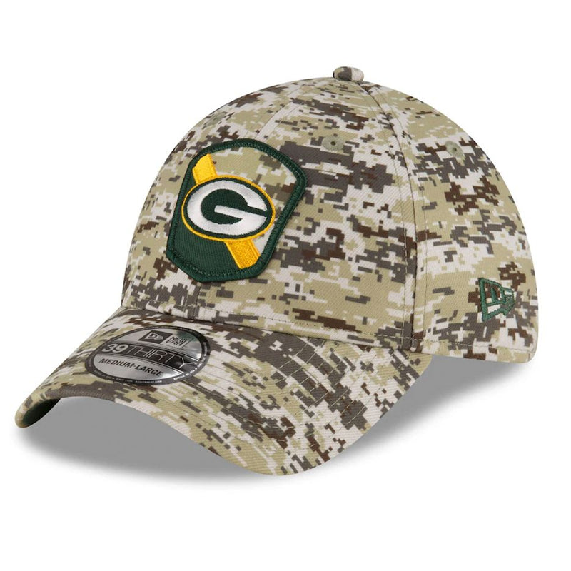 Gorra 39THIRTY Green Bay Packers Salute to Service 2023 New Era Camuflaje
