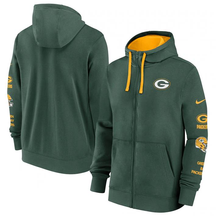 Sudadera Green Bay Packers Full Zip Nike