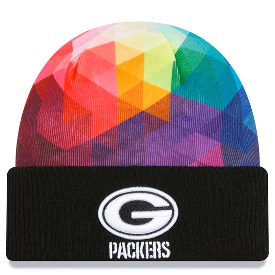 Gorro Beanie Green Bay Packers Crucial Catch 2023 New Era