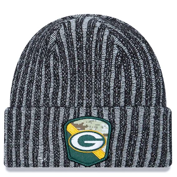 Gorro Beanie Green Bay Packers Salute to Service 2023 New Era