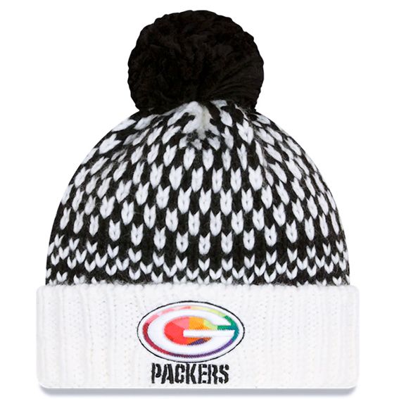 Gorro Beanie Green Bay Packers Crucial Catch 2023 New Era Mujer