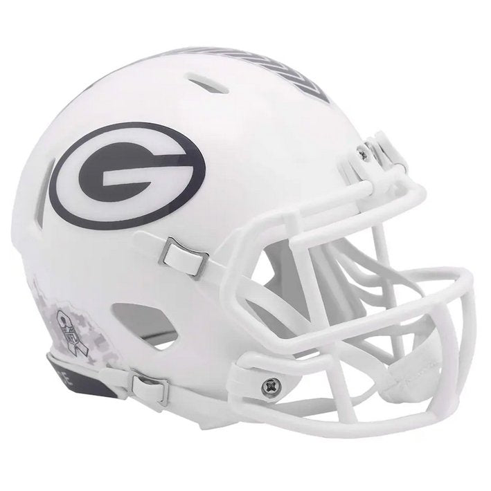 Minicasco Green Bay Packers Speed Salute to Service 2024 Riddell
