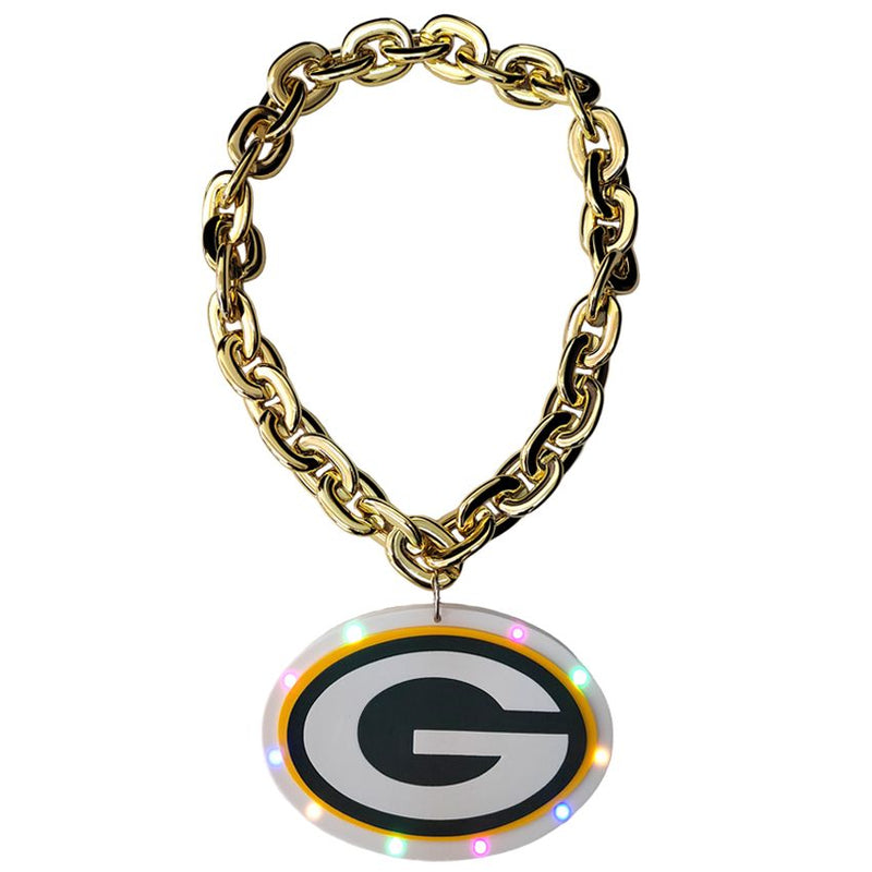 Cadena Green Bay Packers Necklace Logo With Chain Light Team Beans, L.L.C