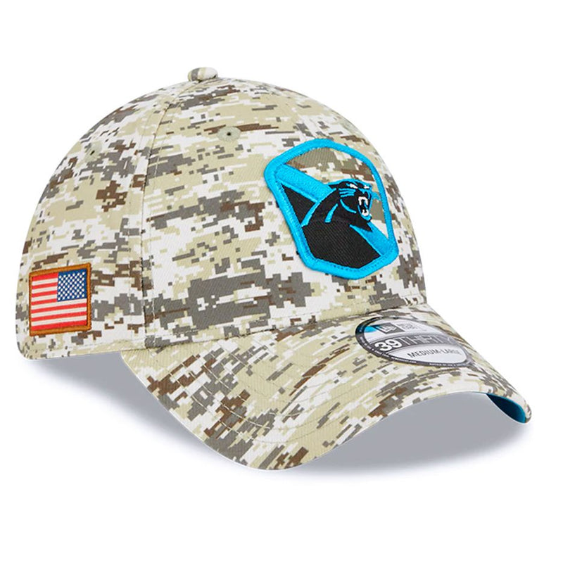 Gorra 39THIRTY Carolina Panthers Salute to Service 2023 New Era Camuflaje