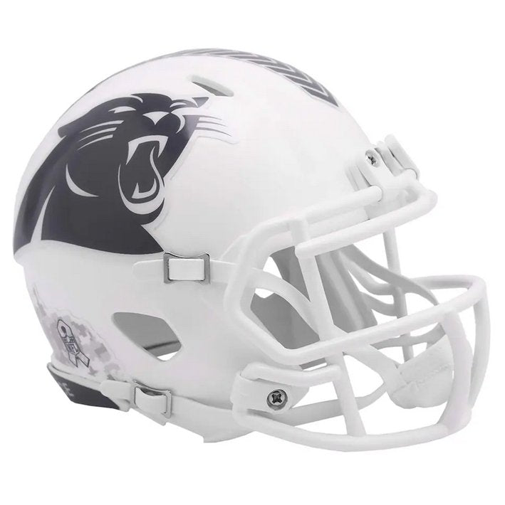 Minicasco Carolina Panthers Speed Salute to Service 2024 Riddell