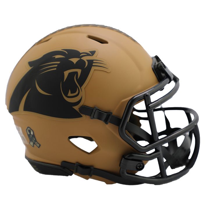 Minicasco Carolina Panthers Speed Salute to Service 2023 Riddell