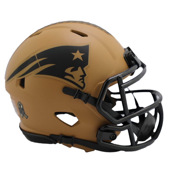 Minicasco New England Patriots Speed Salute to Service 2023 Riddell