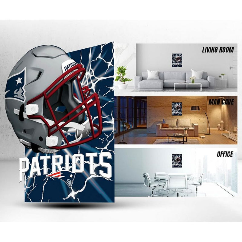 Cuadro Decorativo New England Patriots Poster 3D 12 Sports Culture