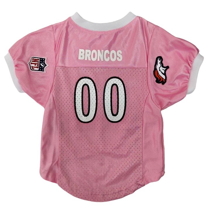 Jersey para Perro Denver Broncos Rosa