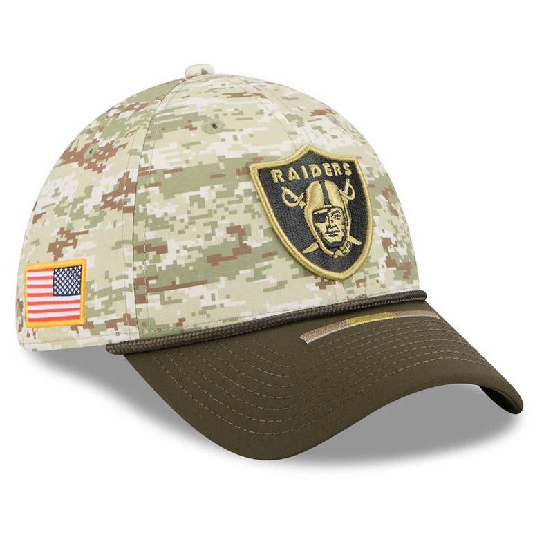 Gorra 39THIRTY Las Vegas Raiders Salute to Service 2025 New Era Camuflaje