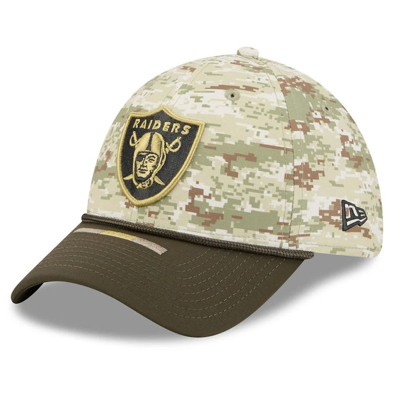 Gorra 39THIRTY Las Vegas Raiders Salute to Service 2025 New Era Camuflaje