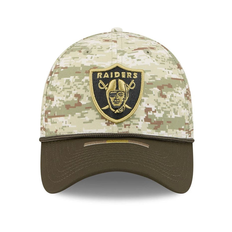Gorra 39THIRTY Las Vegas Raiders Salute to Service 2025 New Era Camuflaje