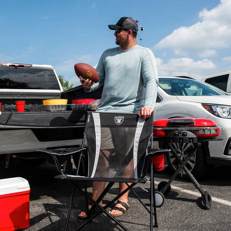 Silla Plegable Las Vegas Raiders Kijaro Dual Lock Denovo
