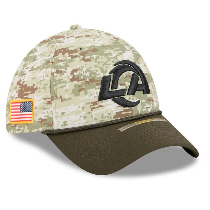 Gorra 39THIRTY Los Angeles Rams Salute to Service 2025 New Era Camuflaje