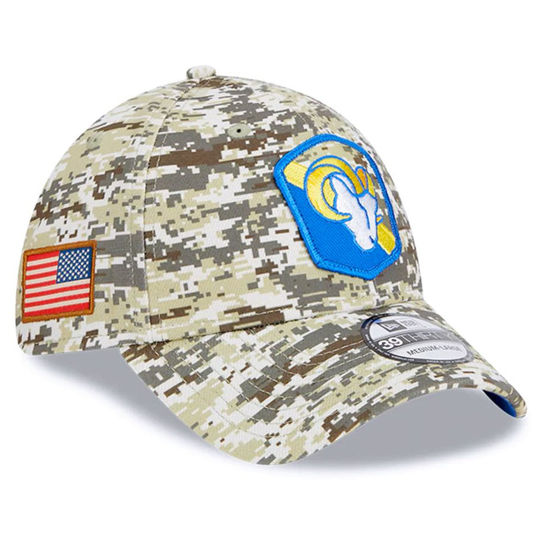 Gorra 39THIRTY Los Angeles Rams Salute to Service 2023 New Era Camuflaje