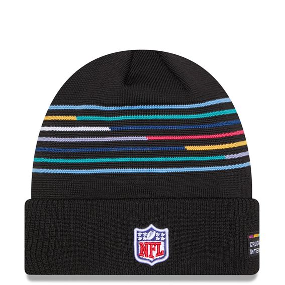 Gorro Beanie Los Angeles Rams Crucial Catch 2025 New Era Negro