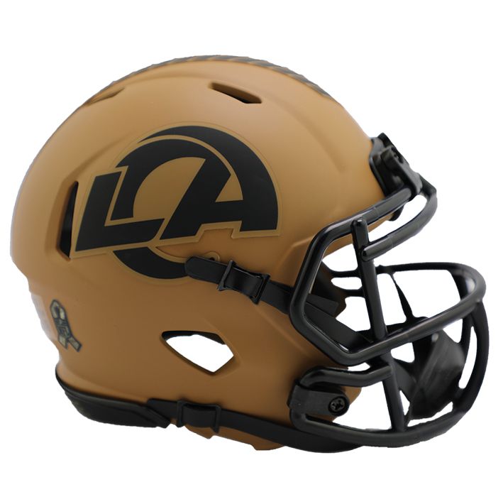 Minicasco Los Angeles Rams Speed Salute to Service 2023 Riddell