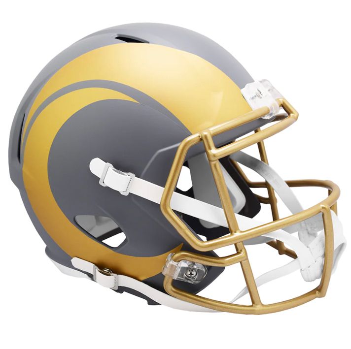 Casco Réplica Los Angeles Rams Speed Slate Riddell Gris Pizarra