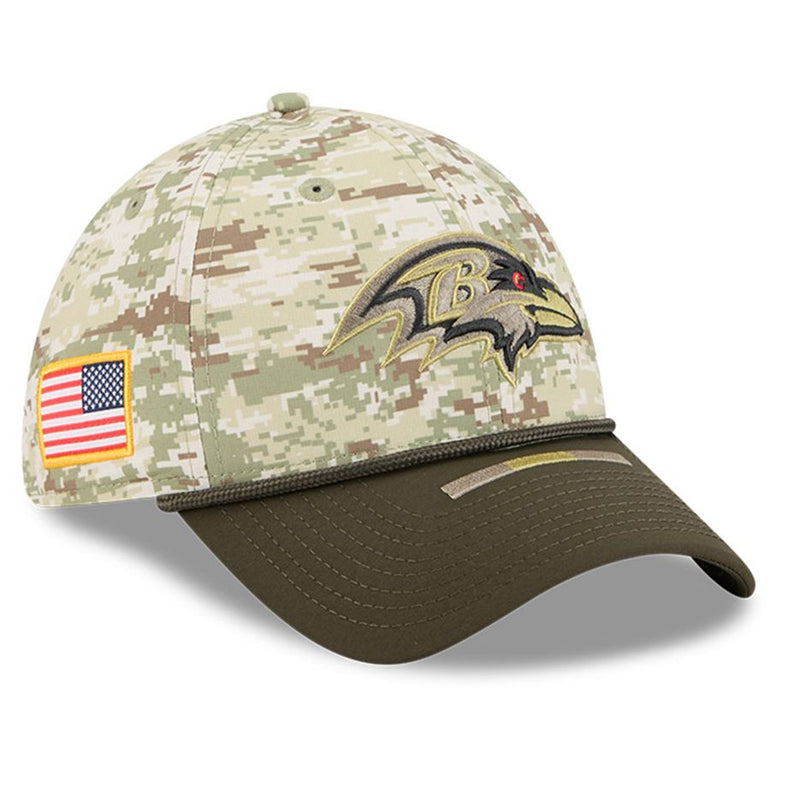 Gorra 39THIRTY Baltimore Ravens Salute to Service 2025 New Era Camuflaje