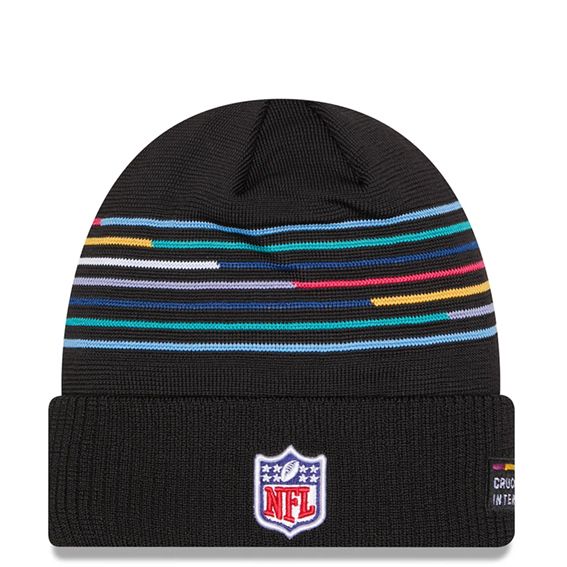 Gorro Beanie Baltimore Ravens Crucial Catch 2025 New Era Negro