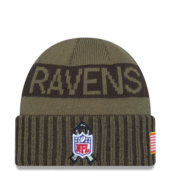 Gorro Beanie Baltimore Ravens Salute to Service 2025 Dkm New Era