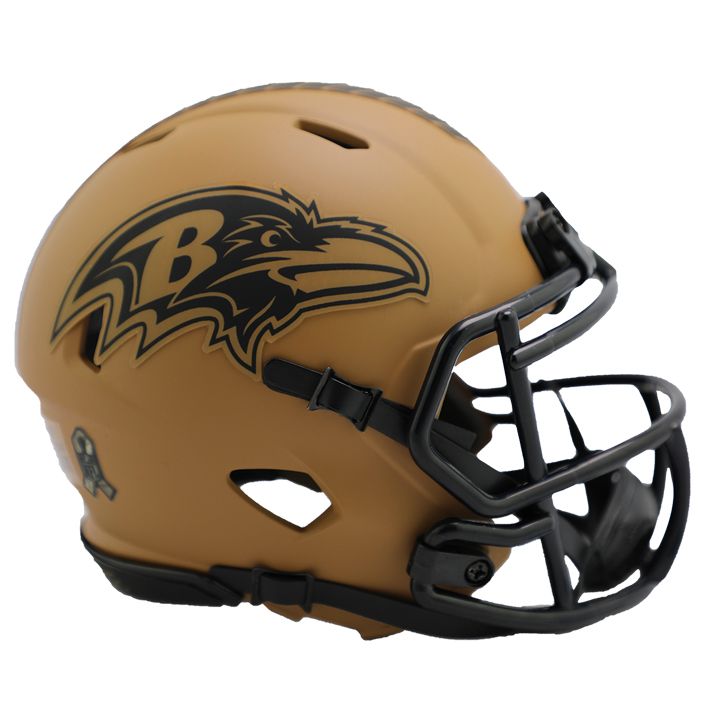 Minicasco Baltimore Ravens Speed Salute to Service 2023 Riddell