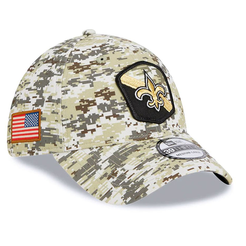 Gorra 39THIRTY New Orleans Saints Salute to Service 2023 New Era Camuflaje