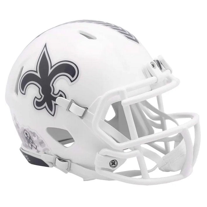 Minicasco New Orleans Saints Speed Salute to Service 2024 Riddell