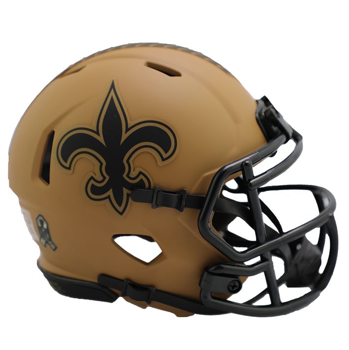 Minicasco New Orleans Saints Speed Salute to Service 2023 Riddell