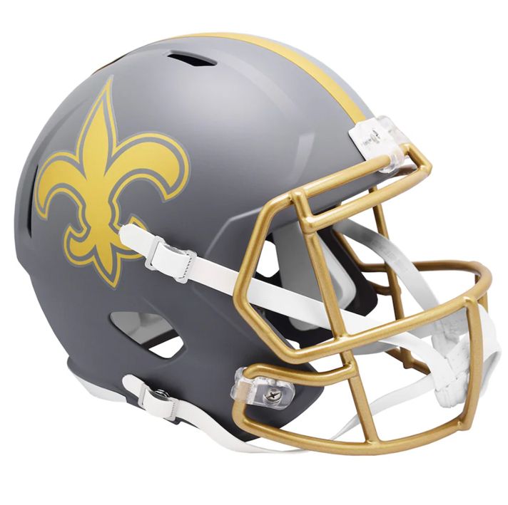 Casco Réplica New Orleans Saints Speed Slate Riddell Gris Pizarra