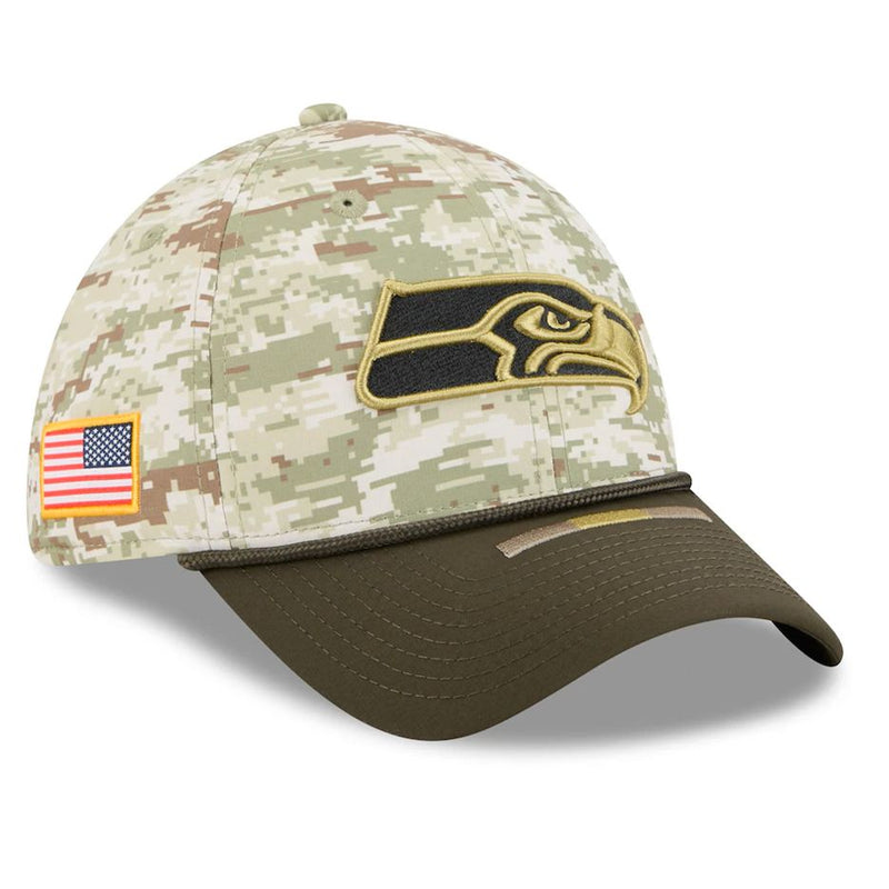Gorra 39THIRTY Seattle Seahawks Salute to Service 2025 New Era Camuflaje