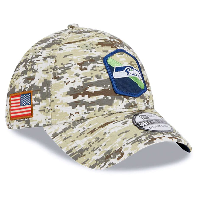 Gorra 39THIRTY Seattle Seahawks Salute to Service 2023 New Era Camuflaje