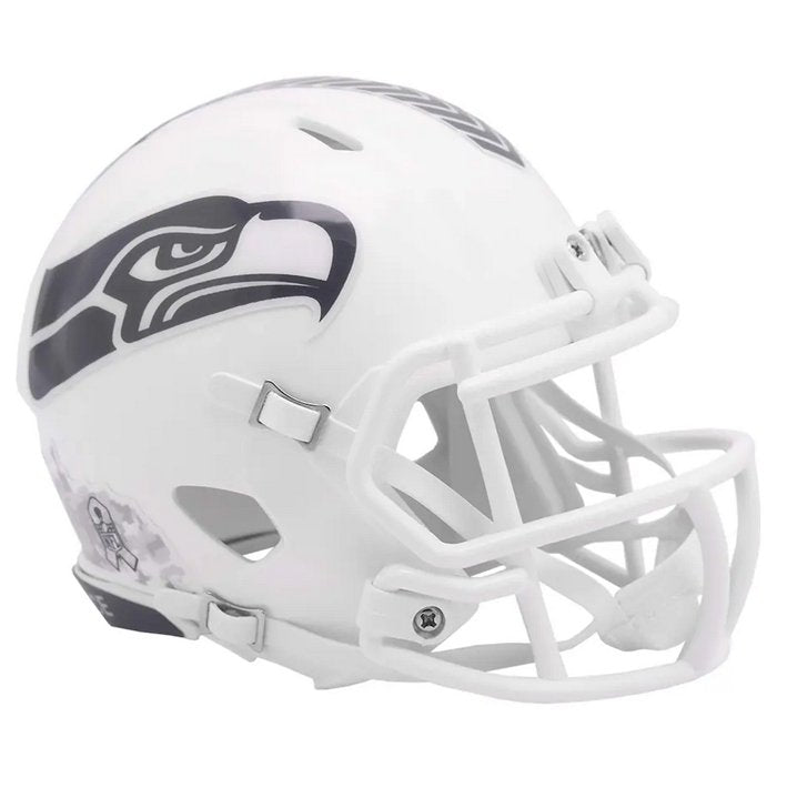 Minicasco Seattle Seahawks Speed Salute to Service 2024 Riddell